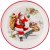 Тарелка 21 см "С новым годом! /Санта Клаус" / 330960
