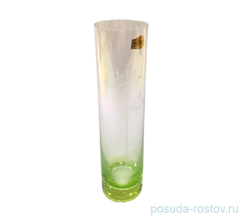 Ваза для цветов 24 см прозрачно-зелёная "Укроп" / 278742 Ваза для цветов 24 см прозрачно-зелёная "Укроп" / 278742