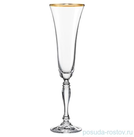 Бокал для шампанского 180 мл 1 шт &quot;Виктория /Отводка золото&quot; / 134612