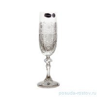 Бокал для шампанского 180 мл 1 шт &quot;Мирель /Glasspo /Хрусталь резной&quot; / 132490