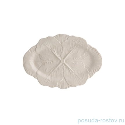 Блюдо 37,5 см овальное бежевое &quot;Cabbage&quot; / 337962