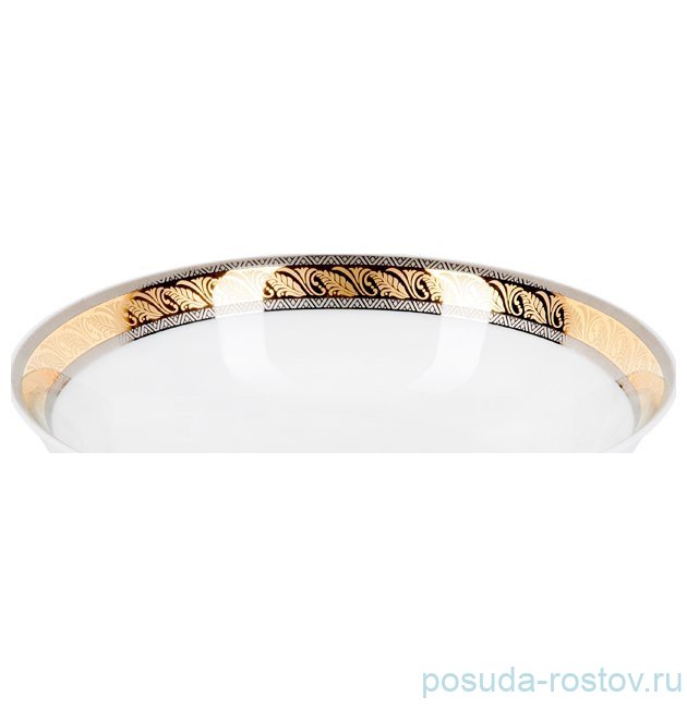 Салатник 13 см "Кристина /Платина с золотой лентой" / 150890 Салатник 13 см "Кристина /Платина с золотой лентой" / 150890