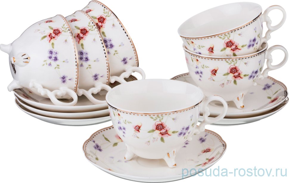 Набор чайных пар 220 мл 6 шт "Пасадена" / 192061 Набор чайных пар 220 мл 6 шт "Пасадена" / 192061