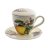 Чайная пара 350 мл 1 шт с крышкой и ситечком &quot;Artigianato ceramico /Лимоны&quot; / 156799
