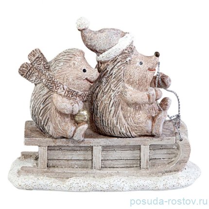 Статуэтка 12 х 5,5 х 10 см &quot;Ёжики&quot; / 369324