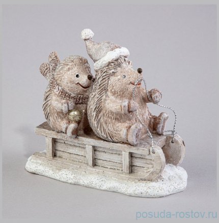 Статуэтка 12 х 5,5 х 10 см &quot;Ёжики&quot; / 369324