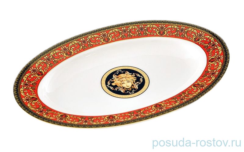 Блюдо 22 см овальное "Сабина /Версаче /Красная лента" / 159088 Блюдо 22 см овальное "Сабина /Версаче /Красная лента" / 159088