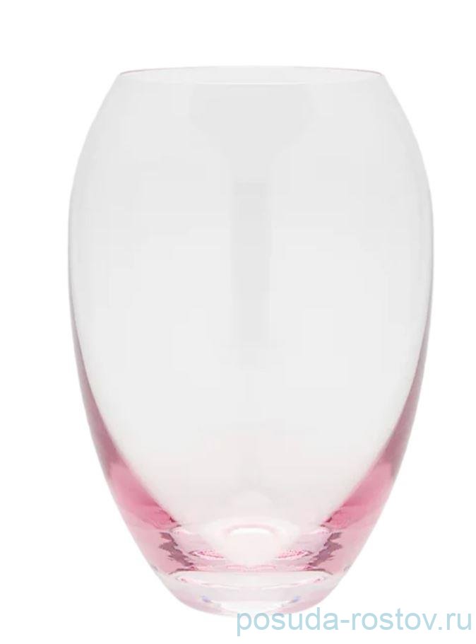 Ваза для цветов 22,5 см "Pink /розовое дно" / 343286