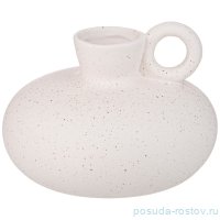 Ваза для цветов 10,5 х 10,5 х 8,1 см с ручкой декоративная / 331119