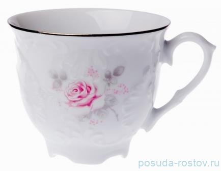 Чайная чашка 250 мл "Рококо /577 /Серая роза /золото" / 313057 Чайная чашка 250 мл "Рококо /577 /Серая роза /золото" / 313057