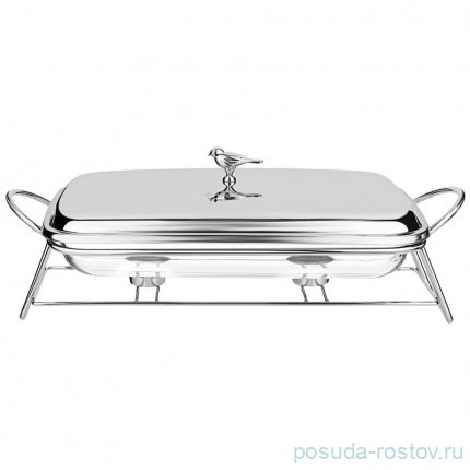 Мармит 3 л прямоугольный silver Agness / 336643