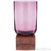 Ваза для цветов 13 х 13 х 25 см &quot;Woody purple&quot; / 338605
