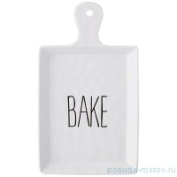 Блюдо 26,5 х 15,3 см прямоугольное с ручкой &quot;Crumpled&quot; / 213255