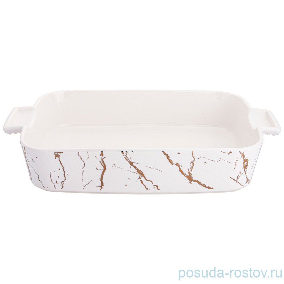 Блюдо для запекания 35,5 х 22 х 6,5 см прямоугольное "Fantasy /Белое" / 236768