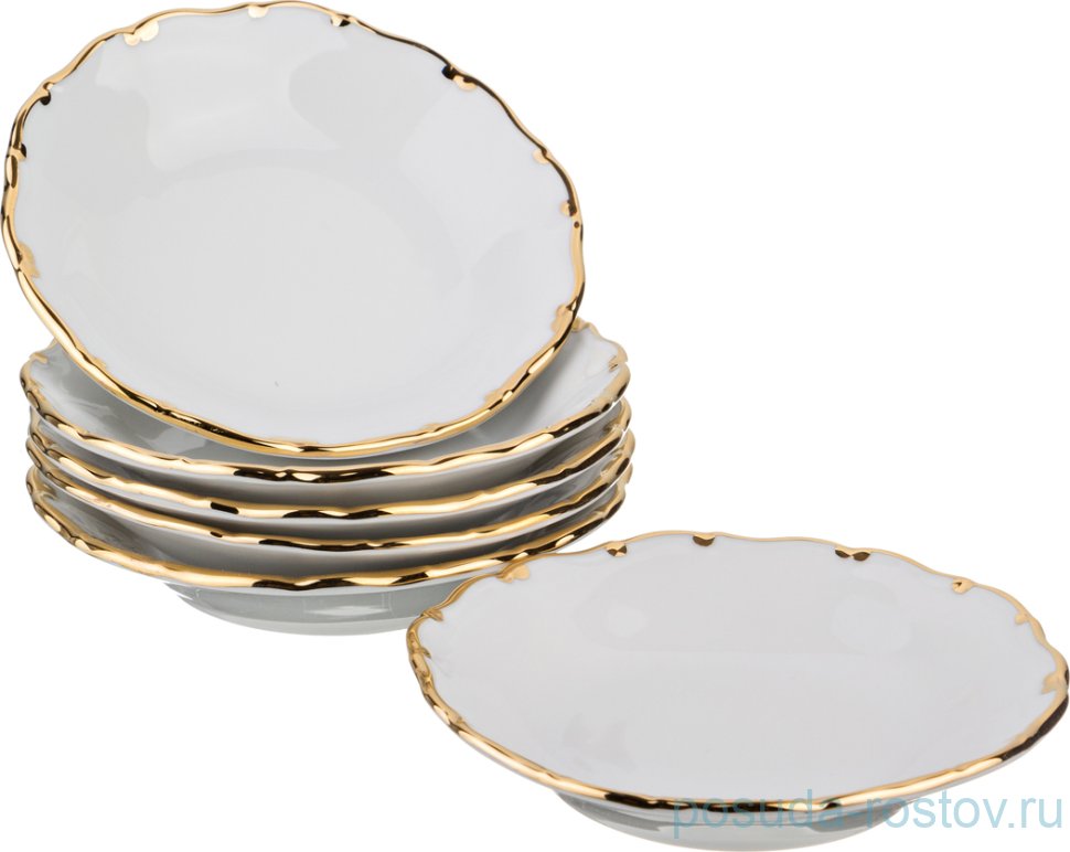 Набор розеток 11 см 6 шт "Симона /Отводка золото"  / 210539