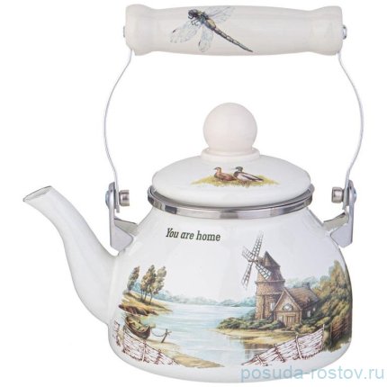 Чайник 850 мл эмалированный со съемным фильтром &quot;Family house&quot; / 354177