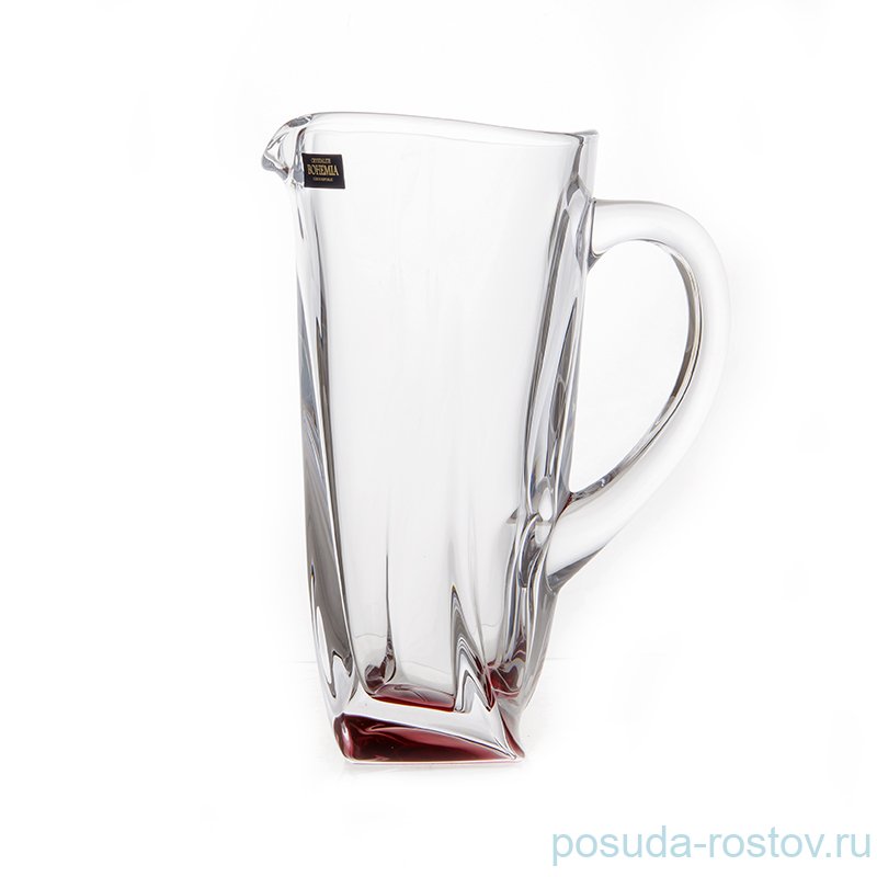 Кувшин для сока 1,1 л "Квадро /Красное дно"  / 103864