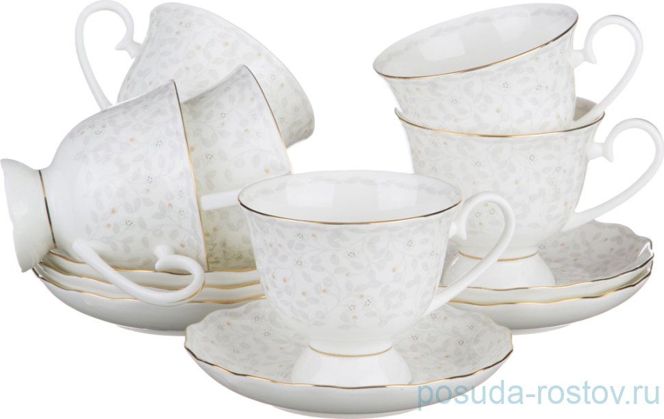 Набор чайных пар 270 мл 6 шт "вивьен" / 189151 Набор чайных пар 270 мл 6 шт "вивьен" / 189151