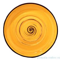 Блюдце 16 см универсальное жёлтое &quot;Spiral&quot; / 261623