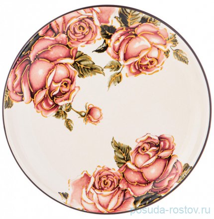 Тарелка 21 см 1 шт &quot;корейская роза&quot; / 234418