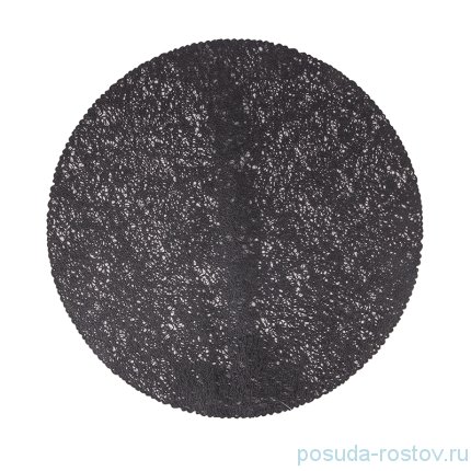 Подставка настольная 40 см круглая, черная / 230403