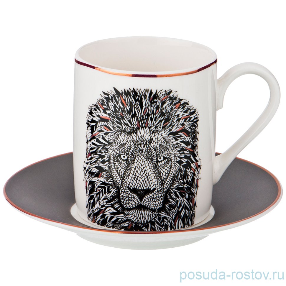 Кофейная пара 100 мл 1шт "лев" / 199018 Кофейная пара 100 мл 1шт "лев" / 199018