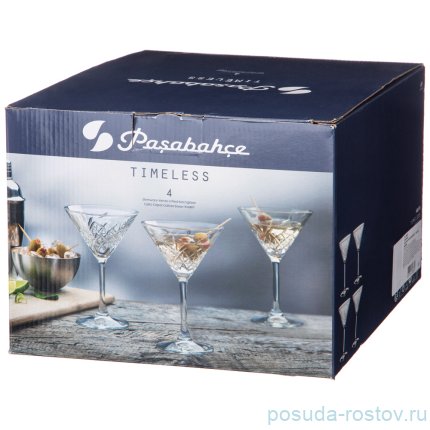 Бокалы для мартини 230 мл 4 шт &quot;Timeless /Мед&quot; / 242138