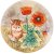 Тарелка настенная 20,5 х 2,5 см &quot;Котёнок и маки&quot; / 300176