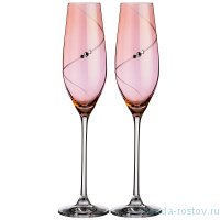 Бокалы для шампанского 220 мл 2 шт &quot;Силуэт /Pink&quot; / 208604