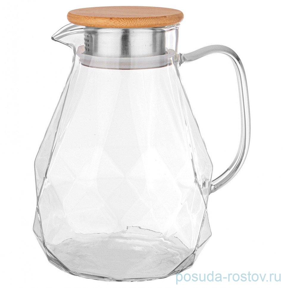Кувшин для воды 1,2 л с крышкой "Кристалл" / 289379
