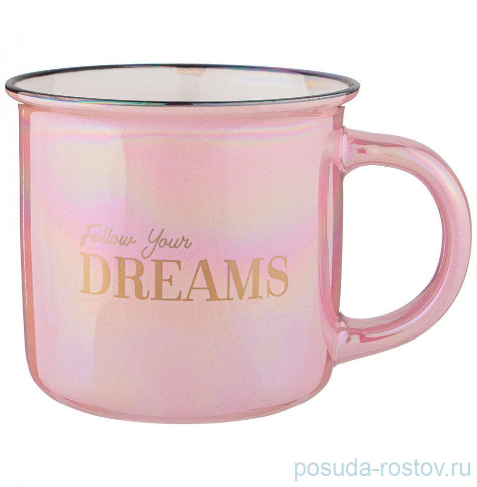 Кружка 355 мл "Break time /Fellow your Dreams" / 301240