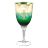 Бокалы для белого вина 250 мл 6 шт &quot;Лепка зелёная&quot; крученая ножка / 092521