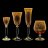 Бокалы для белого вина 200 мл 6 шт &quot;Миранда /Амбер с золотыми колокольчиками&quot; / 018455