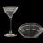 Бокалы для мартини 180 мл 6 шт &quot;Эсприт /Орнамент серебряный&quot; / 018313