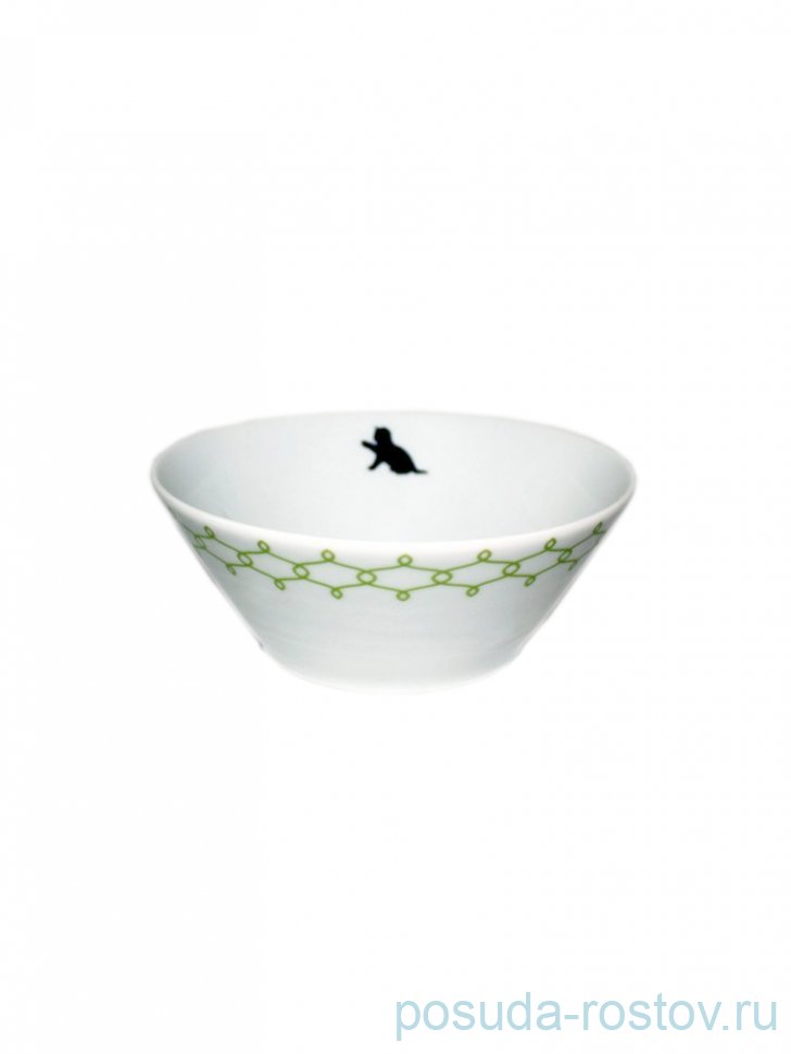 Салатник 16 см "Том /Кошка с клубком /салатовая сетка" / 231950 Салатник 16 см "Том /Кошка с клубком /салатовая сетка" / 231950