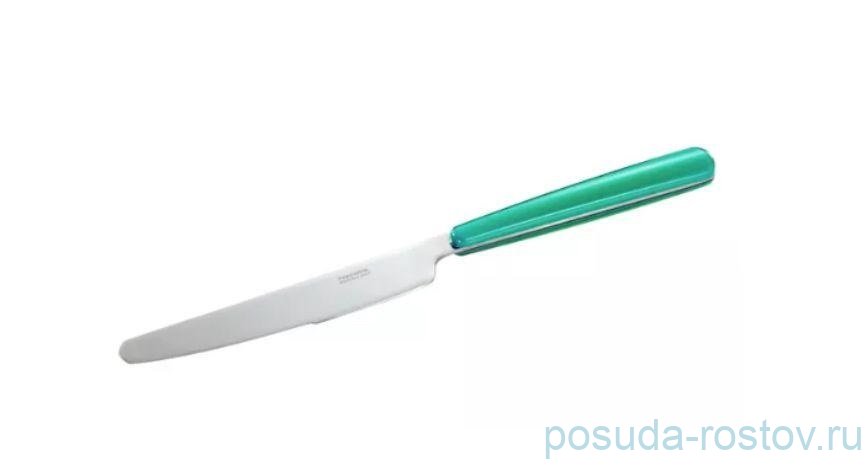 Столовый прибор Столовый нож 22 см изумрудный "FANCY HOME" / 168027