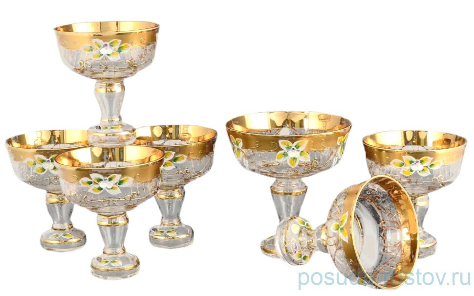 Набор конфетниц 7 предметов (6х13 + 1х16 см) н/н "Лепка белые" / 101183 Набор конфетниц 7 предметов (6х13 + 1х16 см) н/н "Лепка белые" / 101183