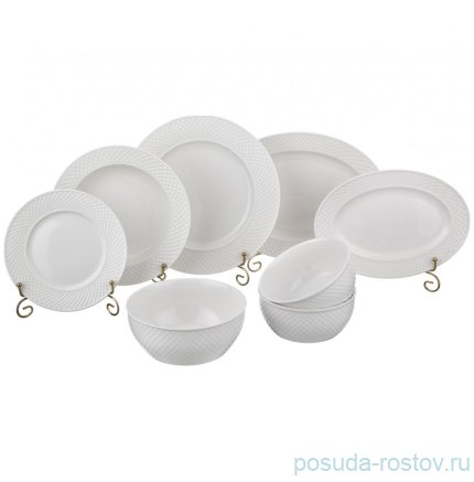 Столовый сервиз на 6 персон 23 предмета (без супника) &quot;Диаманд&quot; / 190403