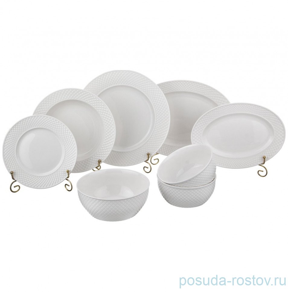 Столовый сервиз на 6 персон 23 предмета (без супника) "Диаманд" / 190403