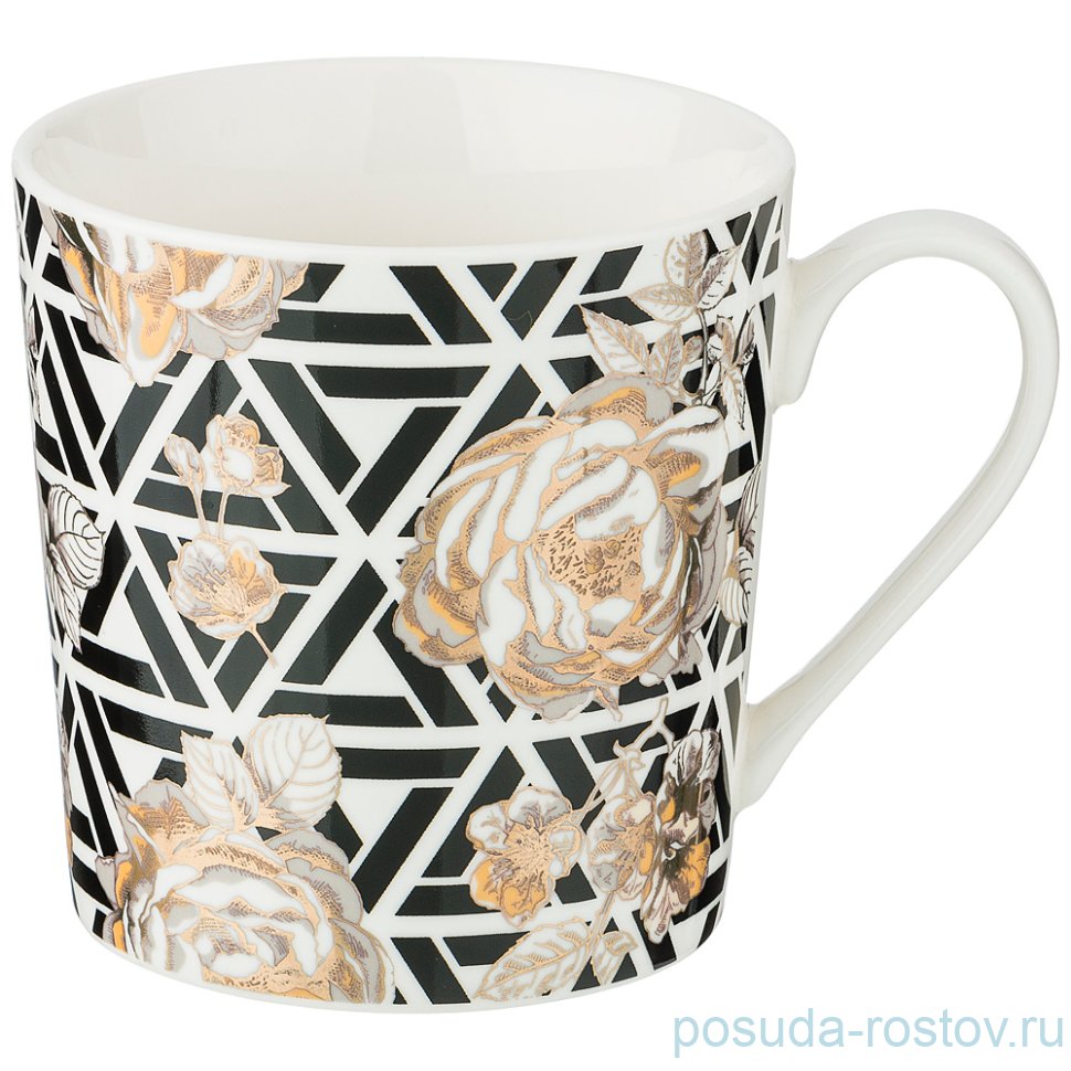 Кружка 400 мл "golden rose /геометрия" / 208442 Кружка 400 мл "golden rose /геометрия" / 208442