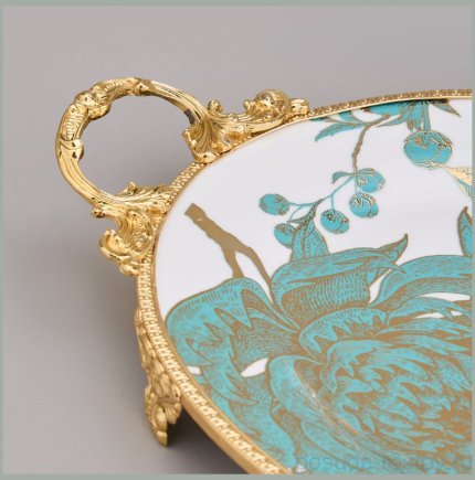 Блюдо 43 х 23 х 5 см овальное с ручками н/н / 368907