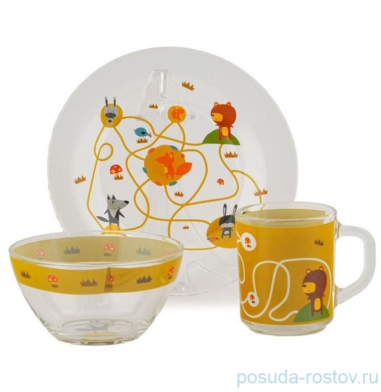 Детский набор 3 предмета "Лесные забавы" / 350685