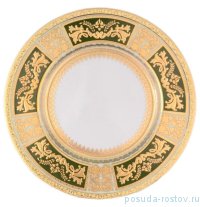 Набор тарелок 27 см 6 шт &quot;Диадема /Зелёная крем золото&quot; / 060270