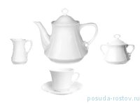 Чайный сервиз на 6 персон 15 предметов &quot;Камелия /Без декора&quot; / 139491