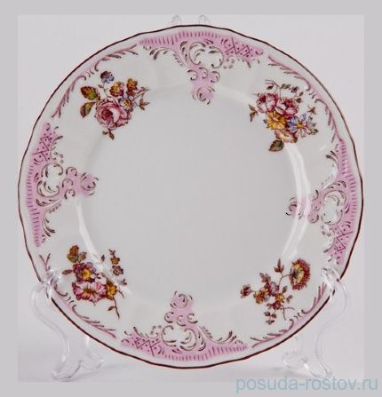 Набор тарелок 17 см 6 шт &quot;Бернадотт /Розовые розы&quot; / 021230