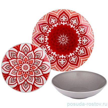 Набор тарелок 18 предметов (19, 20, 24 см) &quot;Хюгге&quot;  / 193943