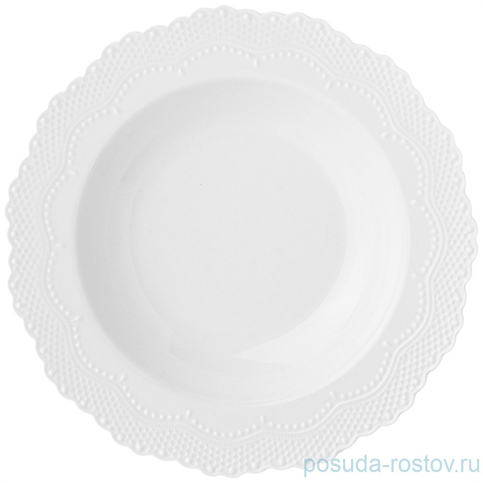 Тарелка 22 см глубокая "ажур" (4шт.) / 268843 Тарелка 22 см глубокая "ажур" (4шт.) / 268843