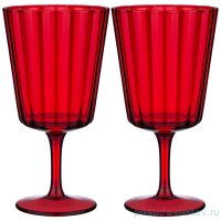 Бокалы для воды 400 мл 2 шт &quot;lotus red&quot; / 337679