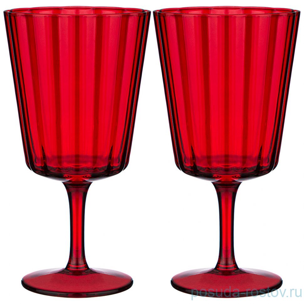 Бокалы для воды 400 мл 2 шт "lotus red" / 337679 Бокалы для воды 400 мл 2 шт "lotus red" / 337679