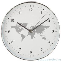 Часы настенные 30 см кварцевые &quot;WORLD MAP&quot; / 197438